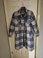 Coat Size 14 Blue Check