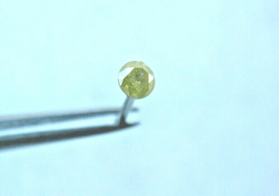 2,3 mm DIAMANTE AMARILLO NATURAL HUESO NARIZ, ANILLO NARIZ, PIERCING NARIZ, CERTIFICADO Foto 2 de 4