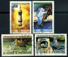 Saint Thomas et îles du Prince 1979 Mi. 646-649 Oblitéré 100% Espace Première a