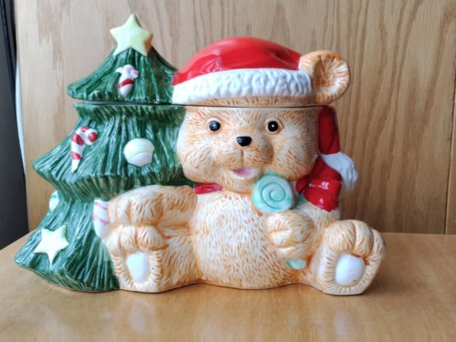 Teddy Bear Cookie Jar Holiday Christmas Around The World - Picture 1 of 11