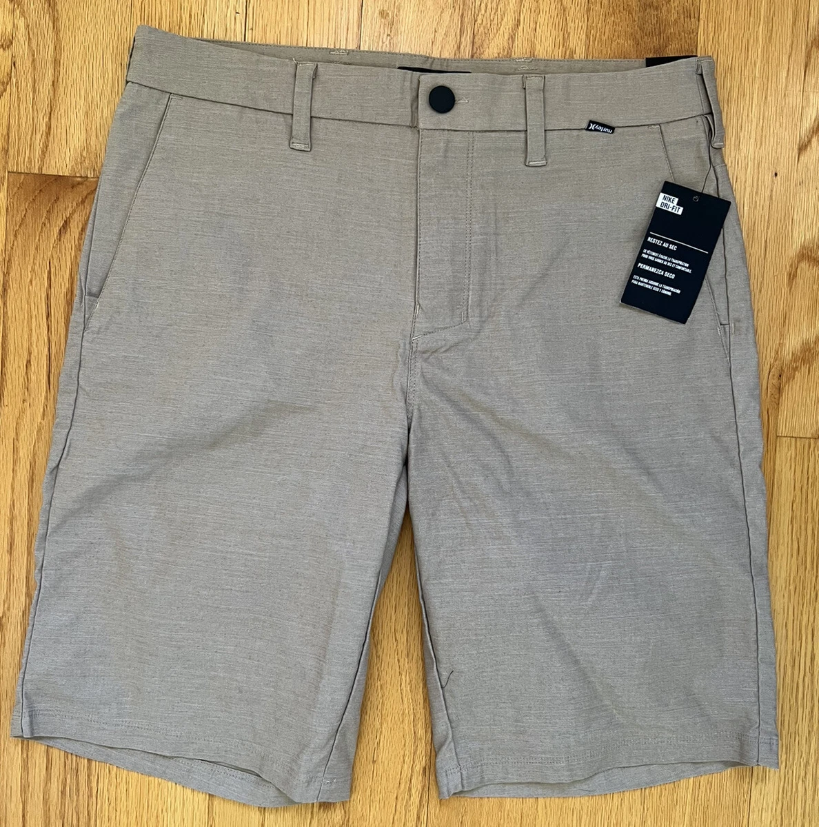 Hurley DF Breathe Shorts Nike Dri Fit Tan Mens 30 New with tags