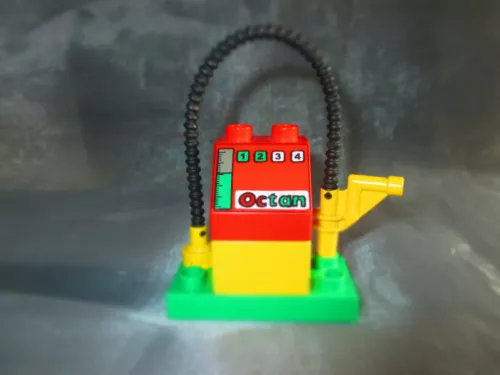 Lego Duplo Eisenbahn Tankstelle Zapfsäule Schlauch Octan für Zug Train Bahnhof r