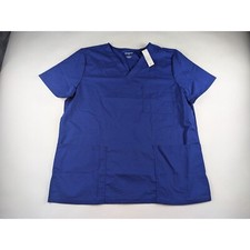 Scrubstar Blue V-Neck Top Women's Medium