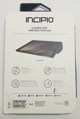 Incipio Lexington Hard Shell Folio Case for iPad Mini 1/2/3 Black - Picture 2 of 3