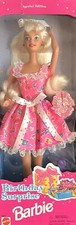 Barbie 1996 Birthday Surprise Barbie doll Blonde long hair New in Box