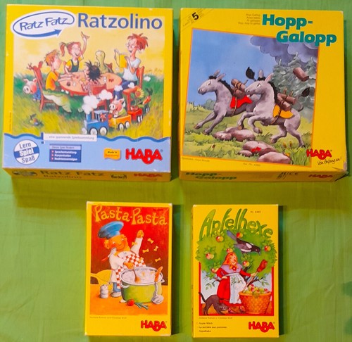 4 HABA Spiele - alle vollständig