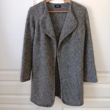 Varma Women's Regular Gray Icelandic Wool Open Front Jacket Size XS