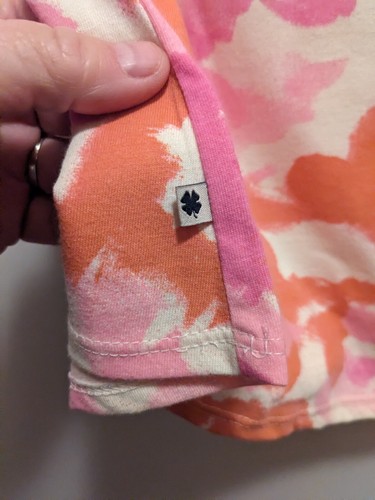 Lucky Brand Juniors Small Size 7 Pink Short Sleeved Tie Front Shirt NWT - Picture 6 of 7