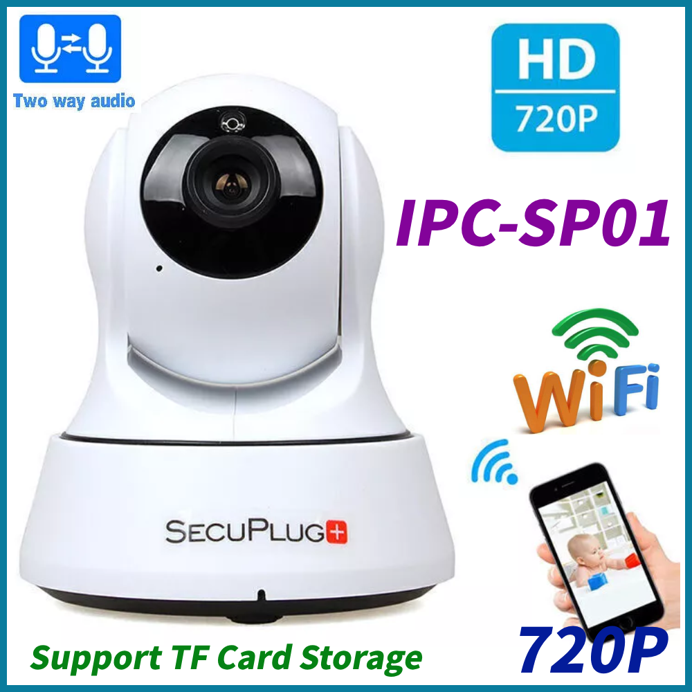 720P HD WiFi IP Indoor Baby Monitor with Two-Way Audio and IR Night Vision