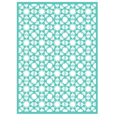  Cricut Cuttlebug DANDELION 5'' X 7'' Embossing Folder ART DECO style NEW