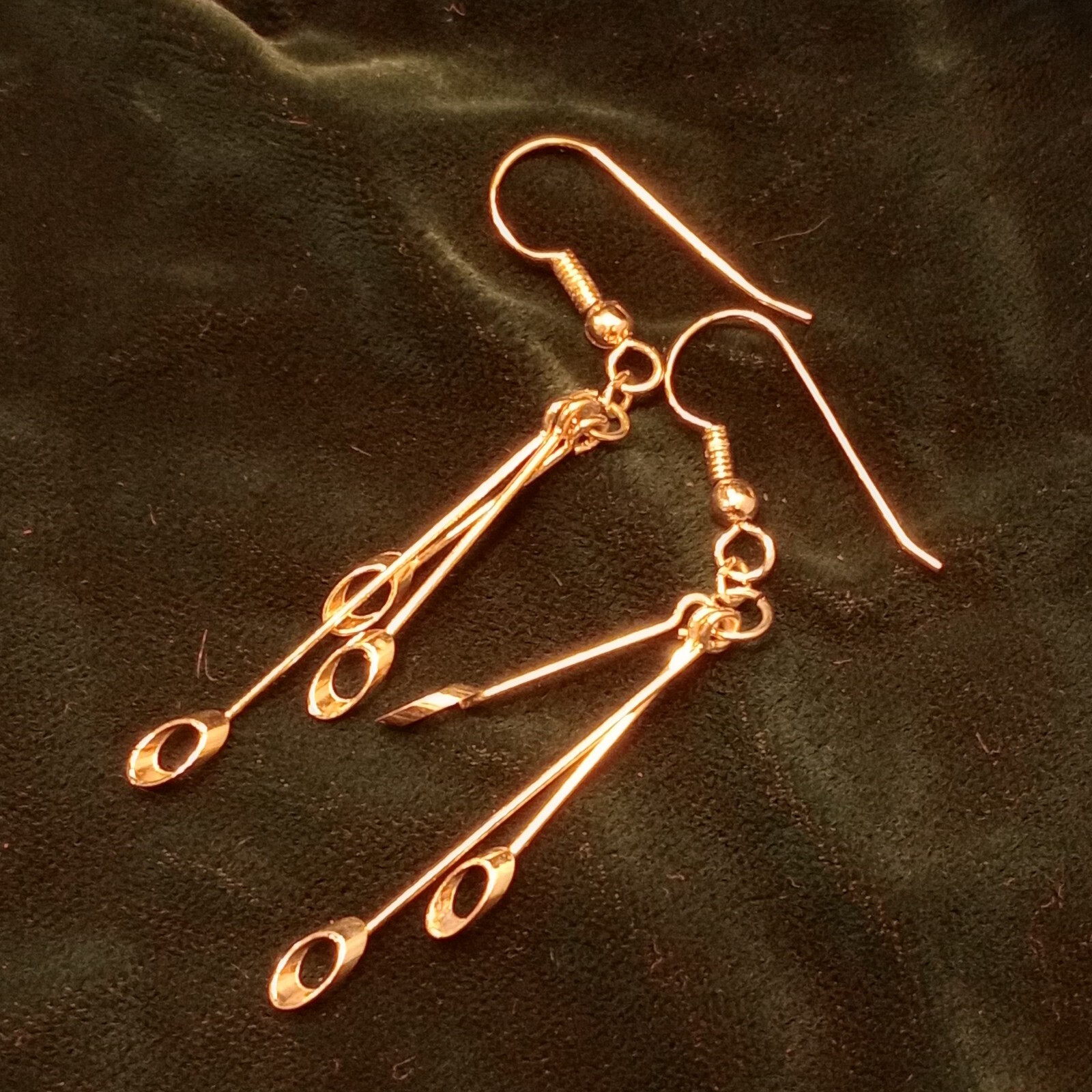 Dangle Drop Pendulum Chime Modern Elegant 90s Gol… - image 5