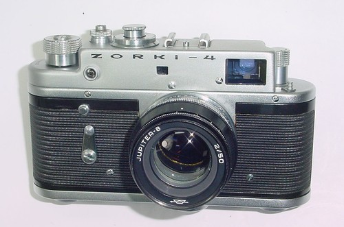 ZORKI 4 35mm Film Rangefinder Manual Camera with Jupiter-8 50mm F/2 M39 Lens - Imagen 2 de 6