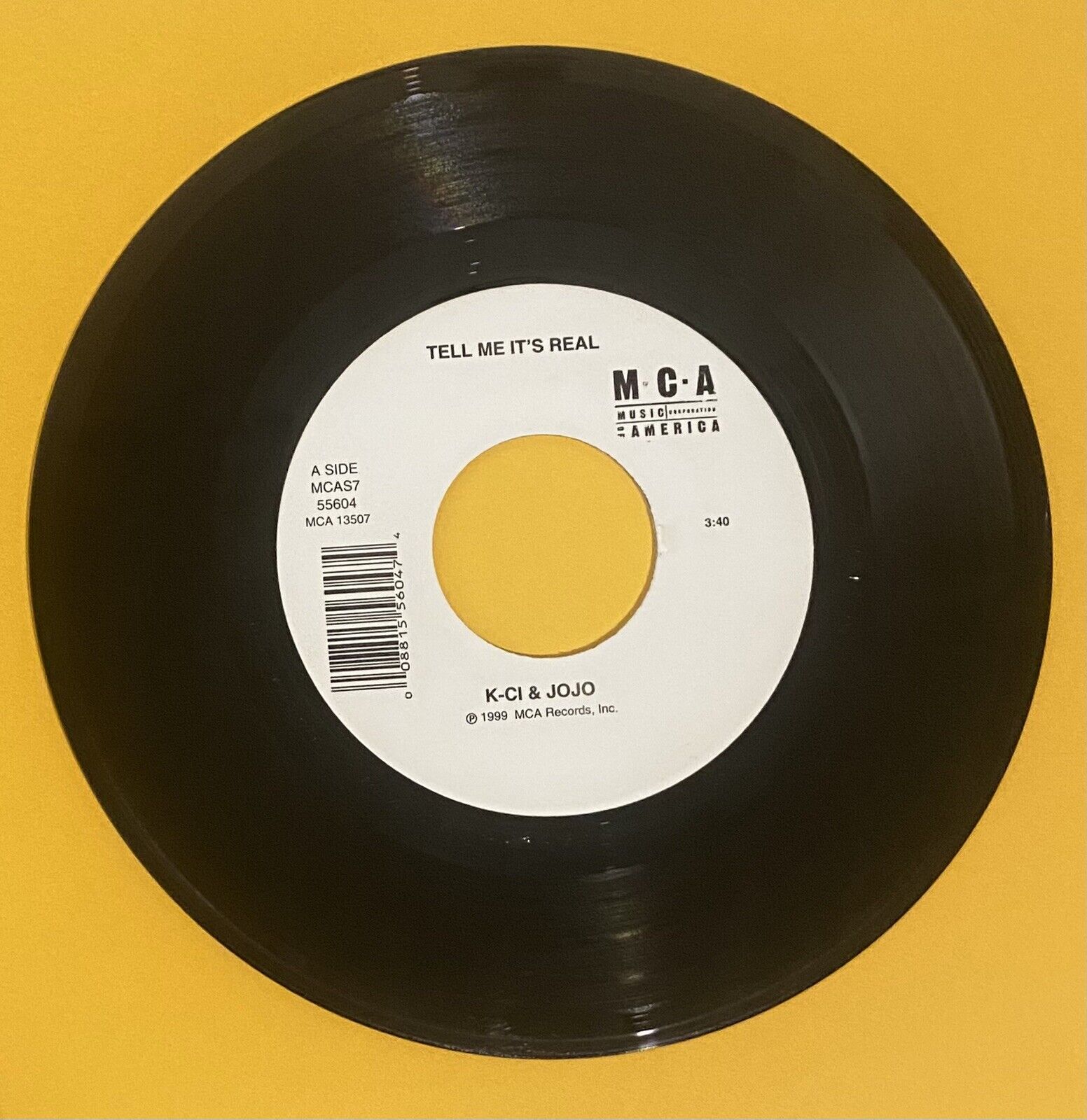 K-CI & JOJO " All My Life / Tell Me Its Real " vinyl 45 record