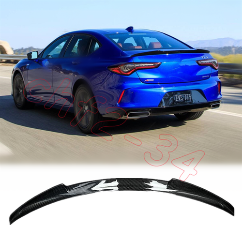 Fit For Acura TLX 152022 Dry Carbon Rear Tail Trunk Spoiler Wing Lip