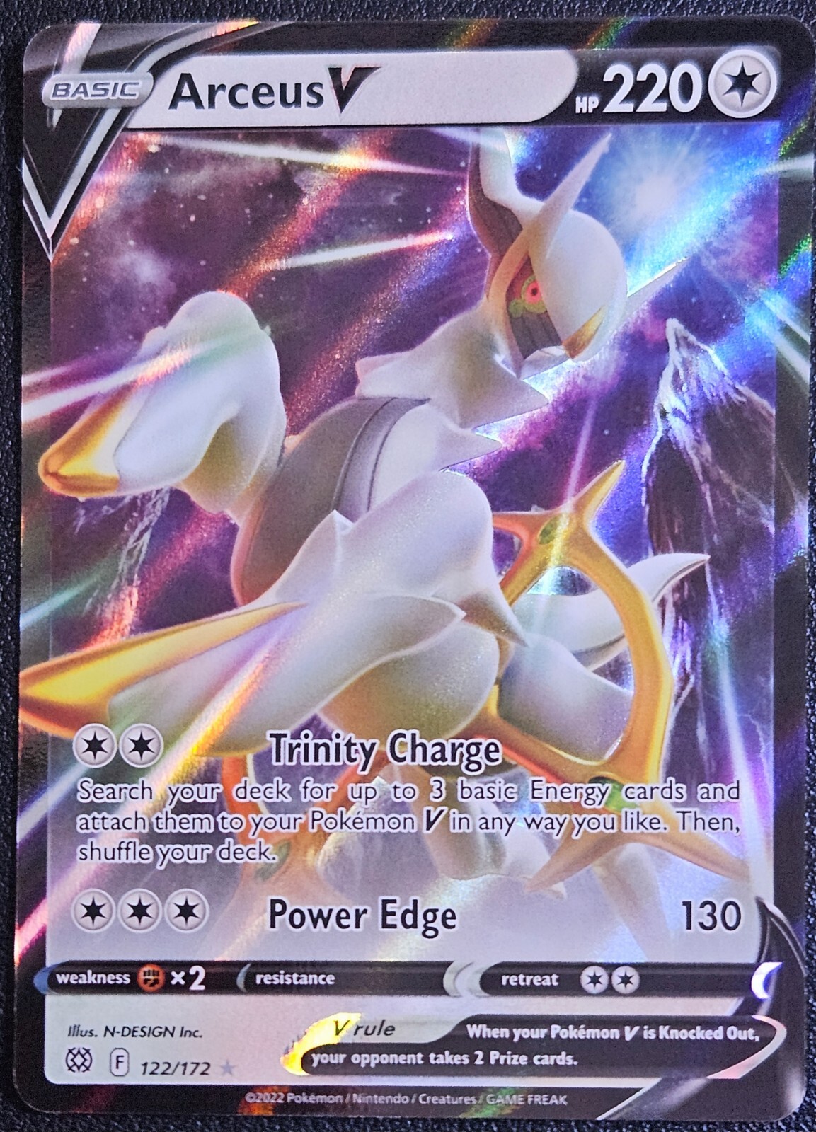 Arceus V 122/172 Swsh09: Brilliant Stars Holo Ultra Rare NM