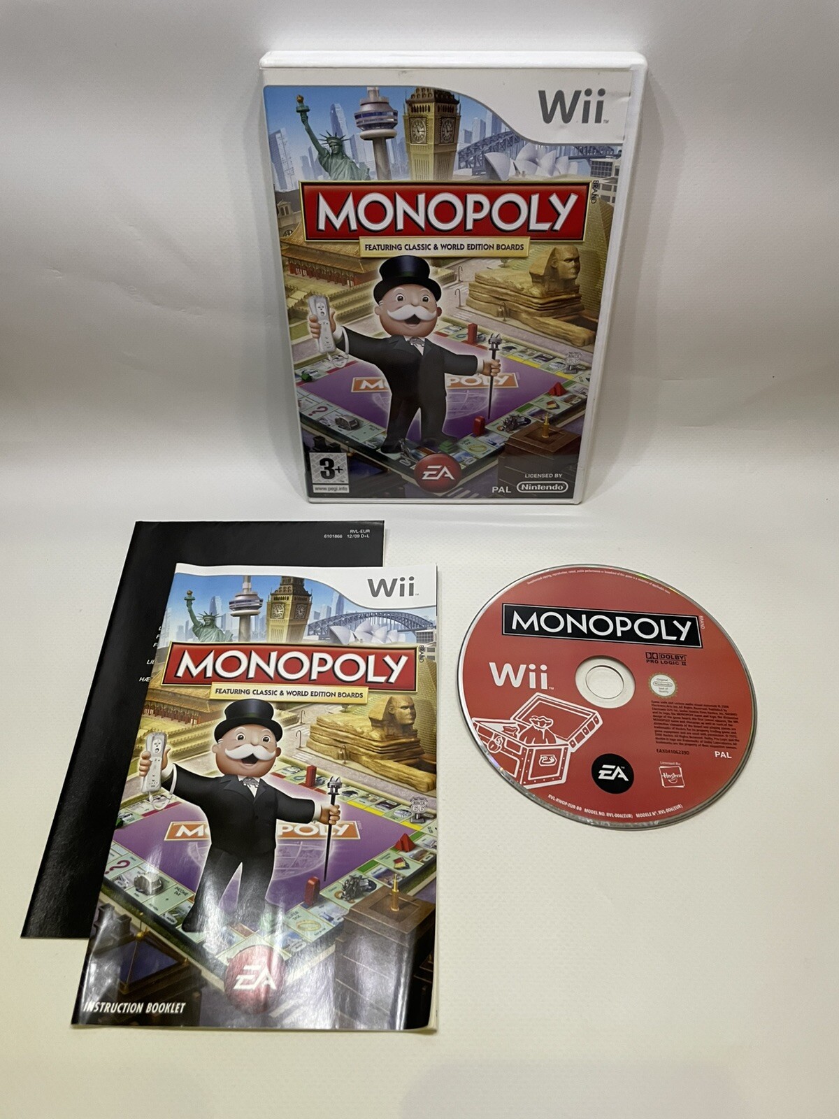 🔴Monopoly Nintendo Wii Game - Manual Included🔴