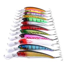 12pcs/set 16.5cm/27.9g Trolling Bait Minnow Fishing Lure Bass Swimbait Wobbler