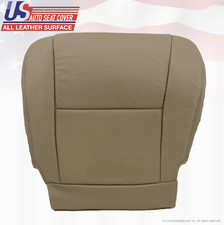 4PCS Soillar Front Seat Covers For Toyota Sequoia & Tundra – Tan Synthetic Leather, Direct Replacement For Heated/Non-Heated Seats (2000-2007)