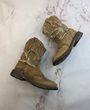 Ariat Boot Boys 3 Workhog Western Cowboy Cowgirl Kid Youth Brown Leather 1007836