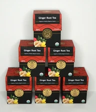 6 Boxes of Organic Herbal Ginger Root Tea by Buddha Teas 18 tea bags (108 total)