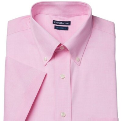 croft and barrow mens short sleeve dress shirts Men's Croft & Barrow Classic-Fit Easy-Care Woven Button-Down Shirt