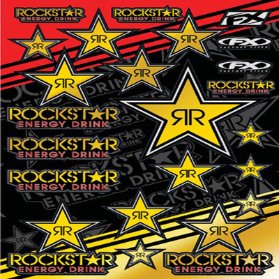 Rockstar Gold Reflective Sticker Kit Factory Effex 15-68700