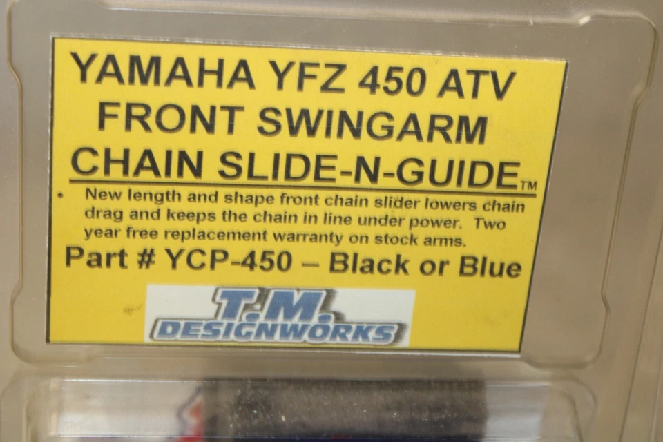 Yamaha YFZ450 / YFZ 450 TM Design Works Chain Guide YCP-450-BU - Image 4 of 4