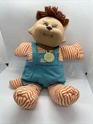Vintage 1983 Cabbage Patch Kids Koosas Cat Doll 15" Orange Stripes Original Clot