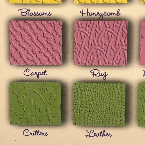 Fiskars Texture Embossing Plates Assortment 6 Double Sided Plates- 12 Designs - Picture 7 of 12