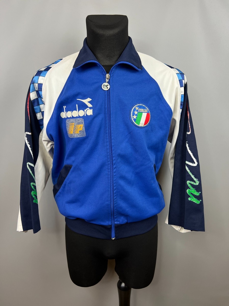 diadora 1992イタリア代表 ジャケット ITALY 1990 1992 TRAINING JACKET FOOTBALL SOCCER DIADORA MENS
