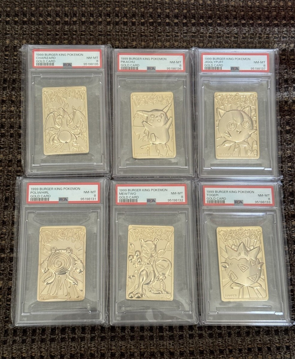 Pokemon 23K ゴールドカードBurger King ピカチュウ Pokemon Pikachu Vintage 23k Gold Plated Trading Card 1999 Burger