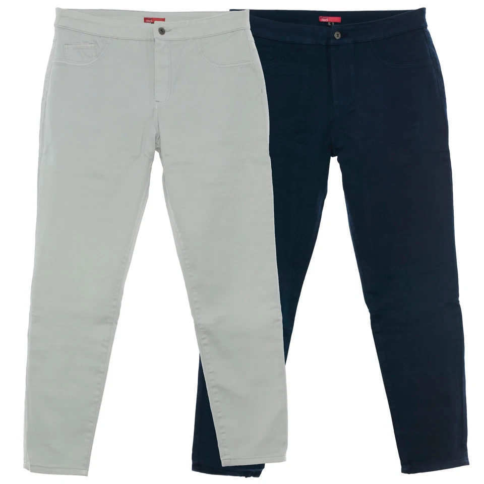 X Two Eadan Stretchjeans Gabardine Damen Lagenlook Plusgröße Slim Fit High Waist - Bild 1 von 1