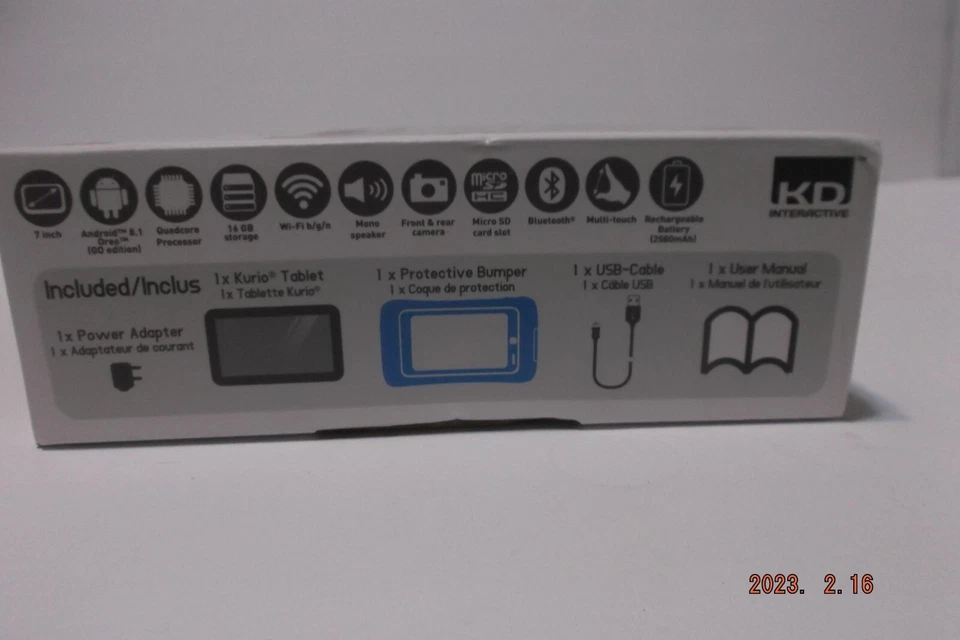 NUEVO EN CAJA-TABLET KURIO NEXT KIDS ULTIMETE-AZUL 3S SEGURO-16 GB AMPLIABLE A 128 GB-FS Foto 3 de 4