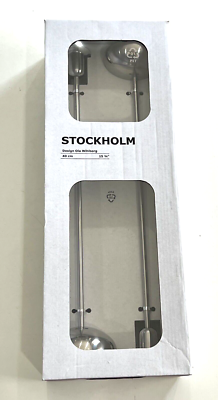Set of 2 IKEA STOCKHOLM Stainless Candlestick 15 ¾ 