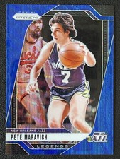 Pete Maravich 2024-25 Panini Prizm Legends Blue Wave Base /125 #278