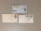 Three '40-'50 British colonies BAHAMAS fdc.One registered