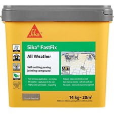 Sika FastFix All Weather Jointing Compound Deep Grey 14kg Patio Paving Grout DIY