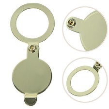 5Pcs Copper Door Viewer Cover Plates for Privacy and Durable Security Use