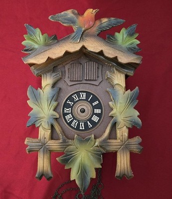 Vintage E. Schmeckenbecher W. Germany Cuckoo Clock For Repair/Parts