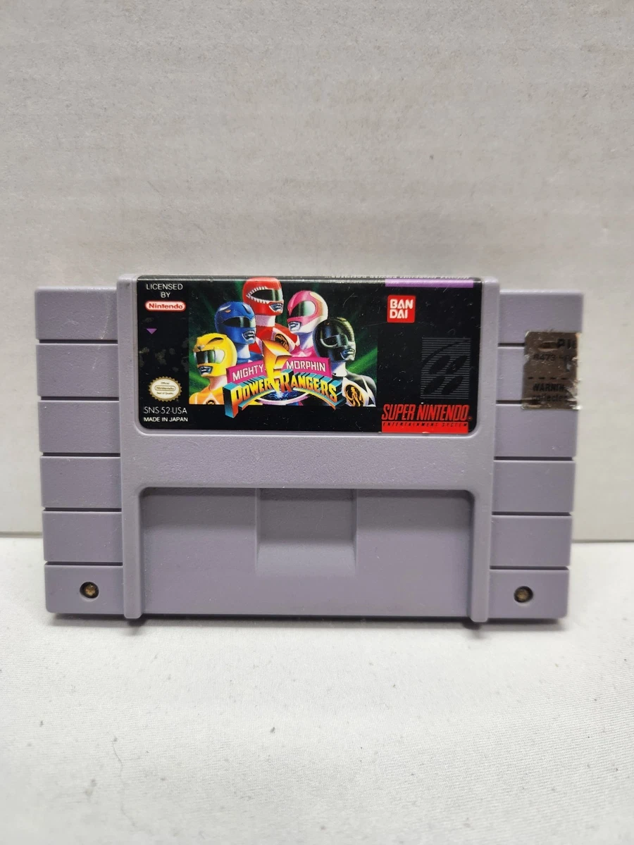 Mighty Morphin Power Rangers Nintendo SNES Video Games for sale | eBay