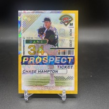 2024 Panini Prospect Edition Chase Hampton Gold Prizm Serial numbered 3/10