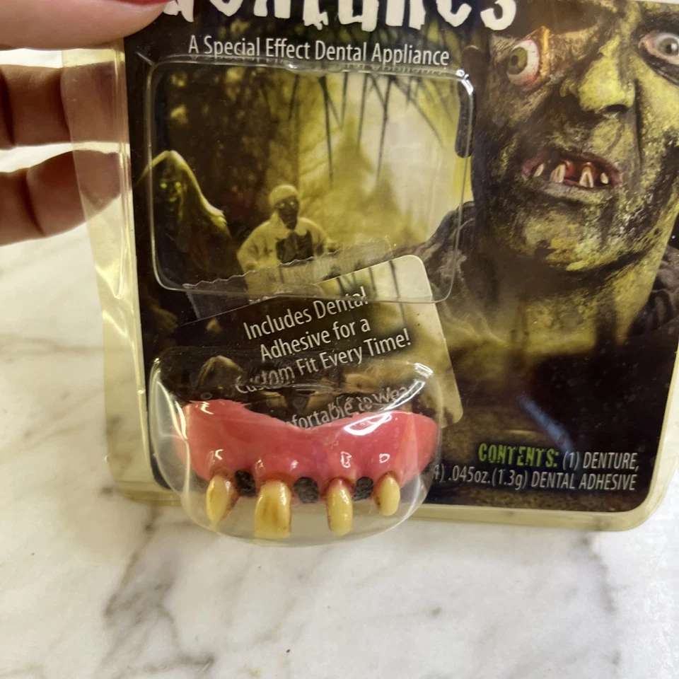 Zombie And Vampire Dentures Lot By Fun World 2 Piece 2014 - Image 3 of 4