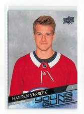 2020-21 UPPER DECK YOUNG GUNS HAYDEN VERBEEK #714 RC CANADIENS