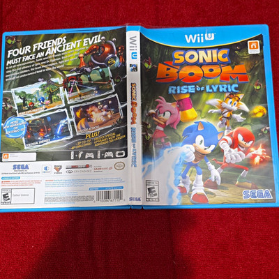 SEGA Sonic Boom: Rise of Lyric Sonic Boom Series Nintendo Wii U E10+ NTSC-U/C