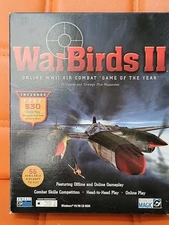 Warbirds II 2 WWII Air Combat (Windows PC CD Big Box, 1999) Complete CIB