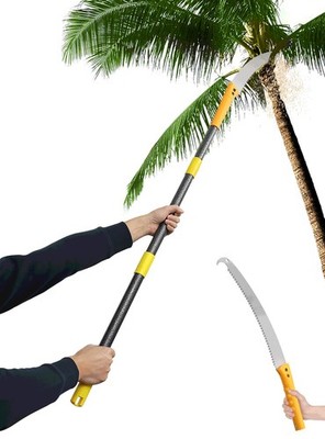 8FT Lightweight Pole Saw  2 in 1 Manual Tree Trimmer with Sharp Blade