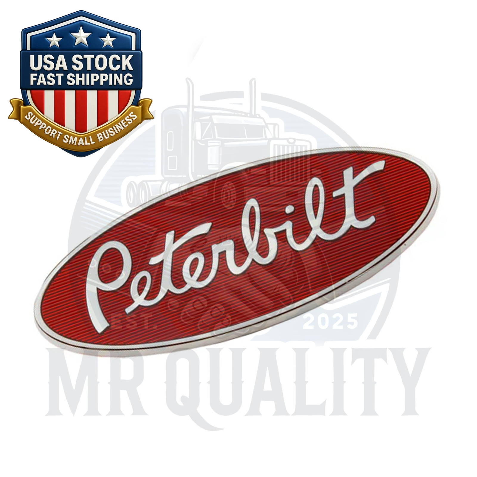 Fits Peterbilt Factory Nameplate Hood Emblem Logo 20-19280
