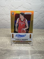 2024-25 Panini Prizm Deca Nikola Durisic Gold Rookie RC Auto /10 #PDS-NDU Hawks