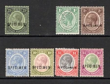 (100)     British Honduras KGV 1922-33 Selection to $2 (Optd SPECIMEN) M/Mint