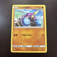 ⁠Pokemon Crabrawler 73/147 Sun & Moon Burning Shadows Card⁠